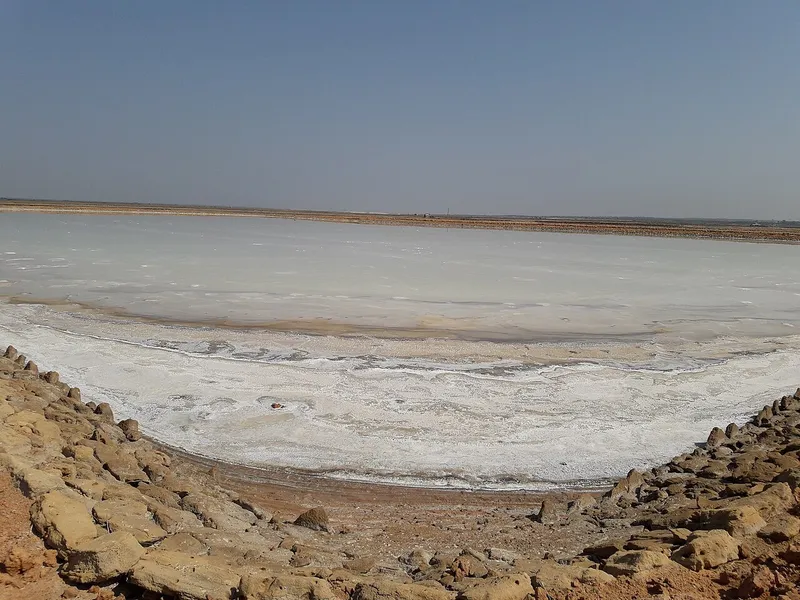 Salt pan at Jafrabad, Amreli
