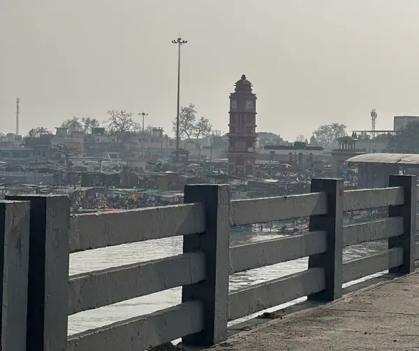 Clock Tower and Ghat at Garhmukteshwar — Ganga pilgrimage site, Bulandshahr