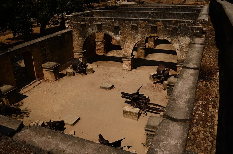 Interior part of Portuguese fort, Dadra and Nagar Haveli
