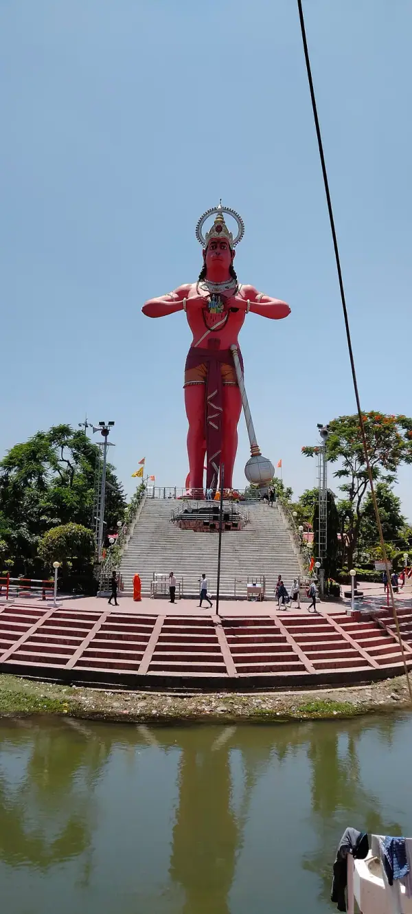 Hanumat Dham — 100-ft Hanuman statue on Khannaut River, Shahjahanpur