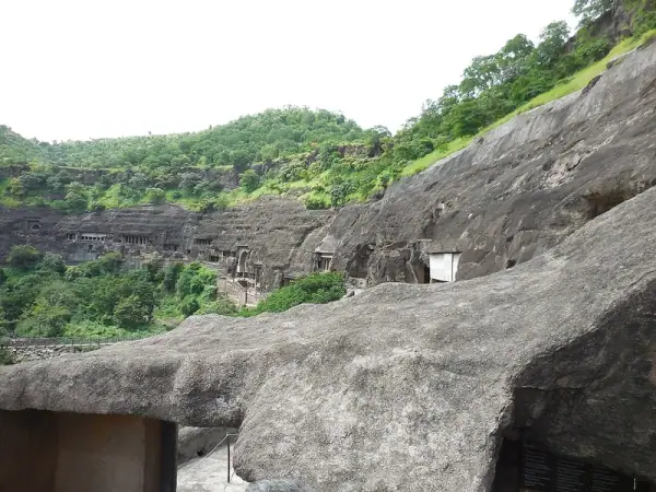 Ajanta Caves entrance, Aurangabad