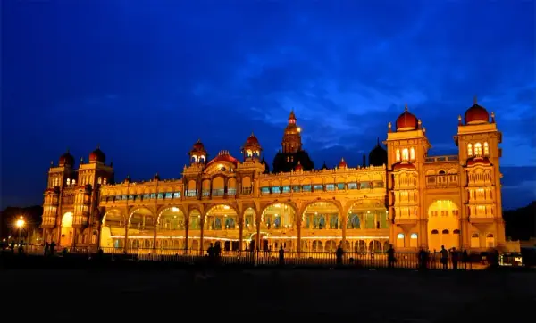 Mysore Palace sunset, Mysuru