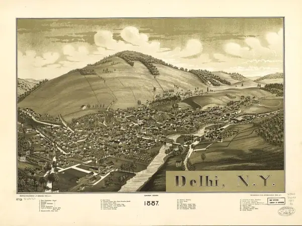 Old Delhi aerial, Delhi