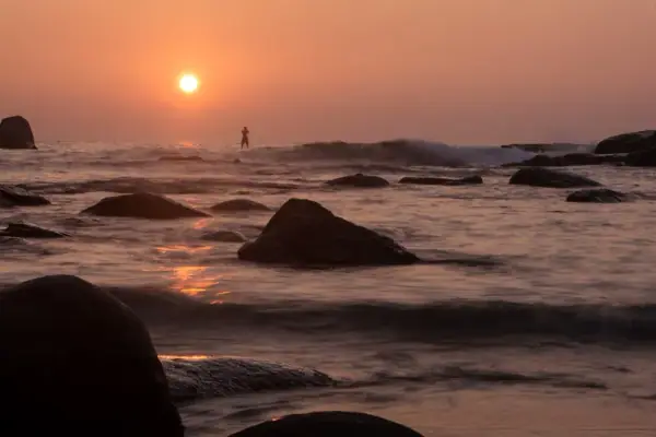 Palolem Beach sunset, South Goa