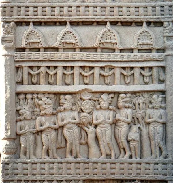 Sanchi Stupa aerial, Sanchi