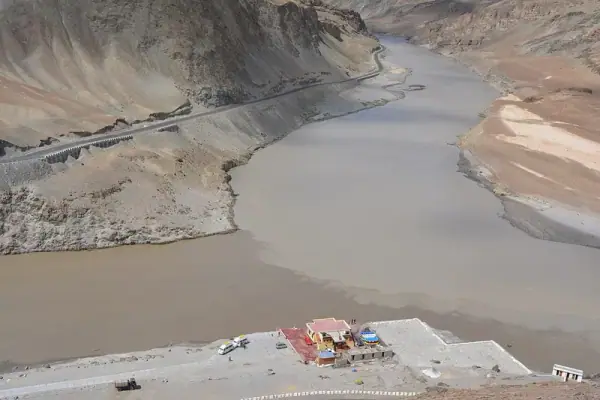 Zanskar aerial, Padum