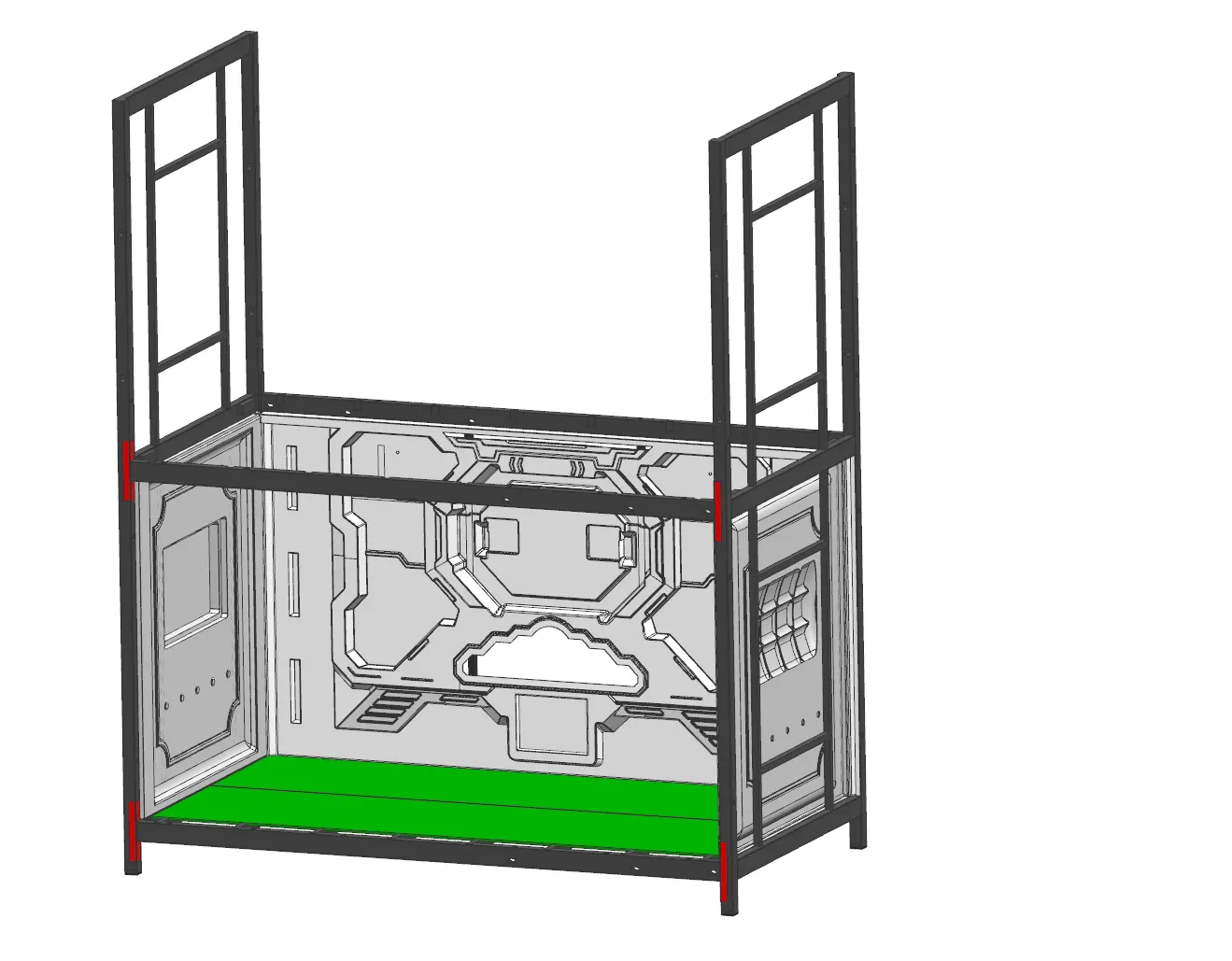 08. Place the bed board on the bottom frame