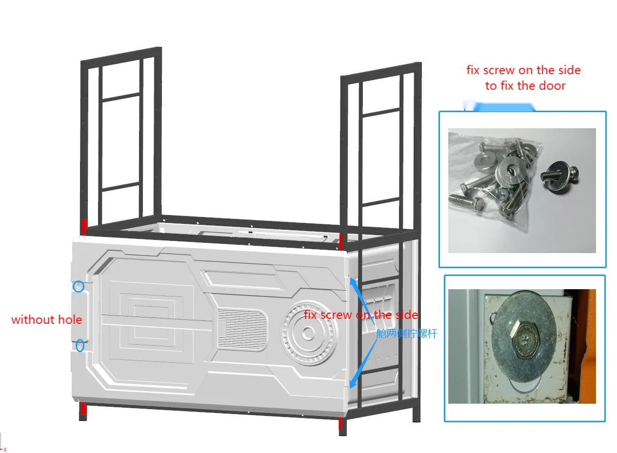 09. Assemble bottom capsule door