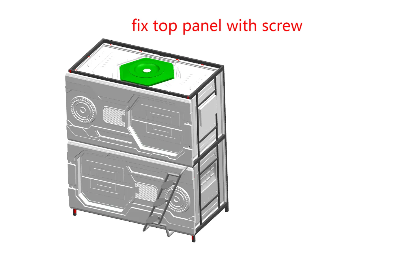 20. Fix top panel of top capsule