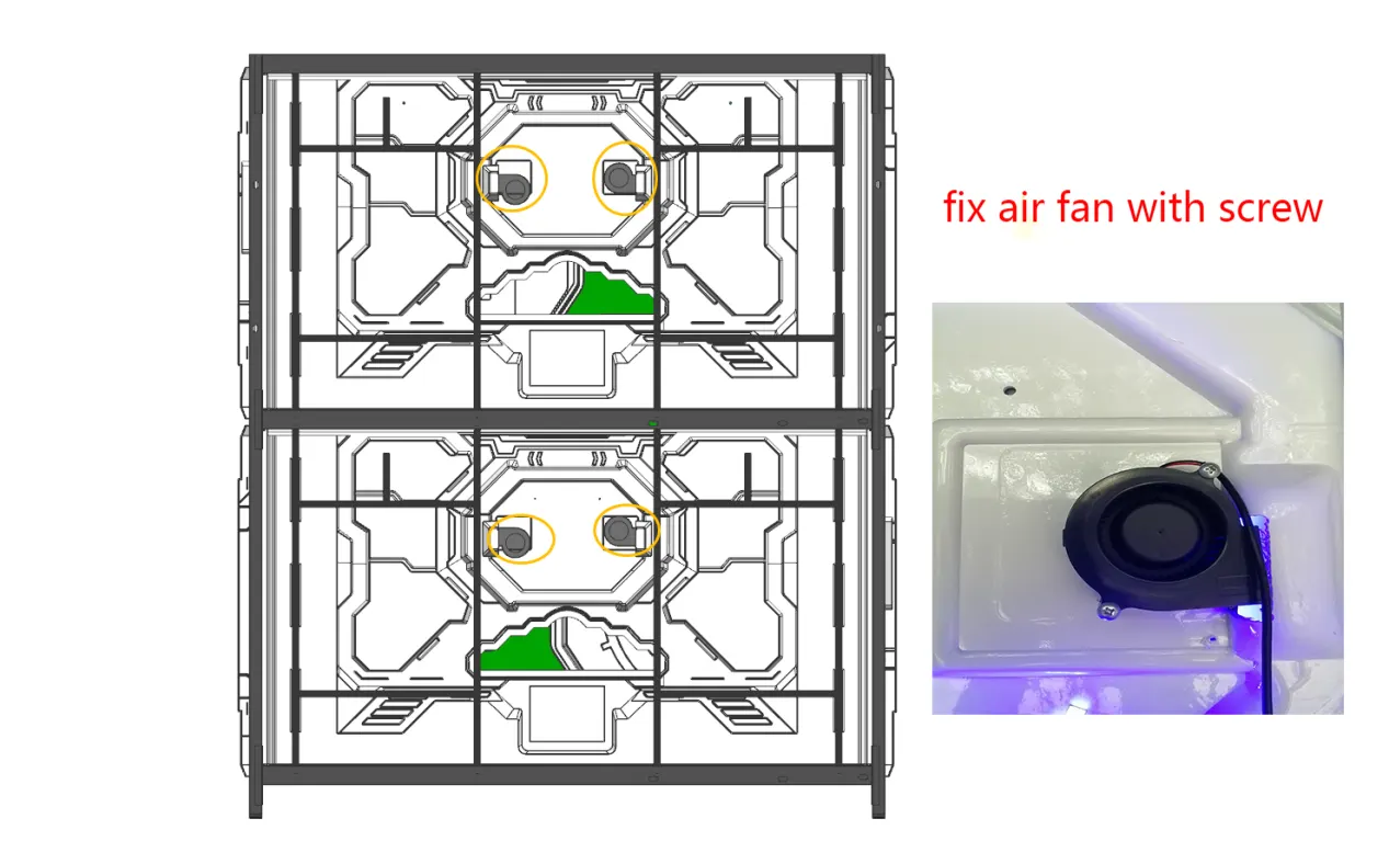 24. Assemble air fan
